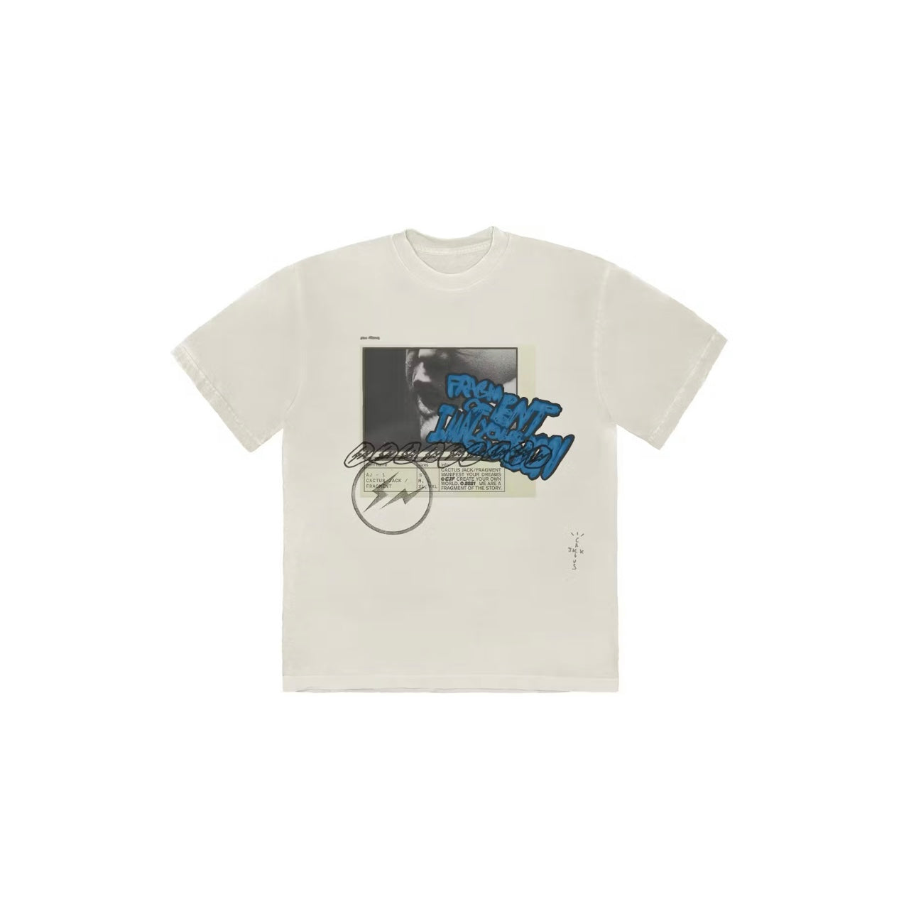 T-shirt Travis Scott x Fragment Manifest coloris Blanc