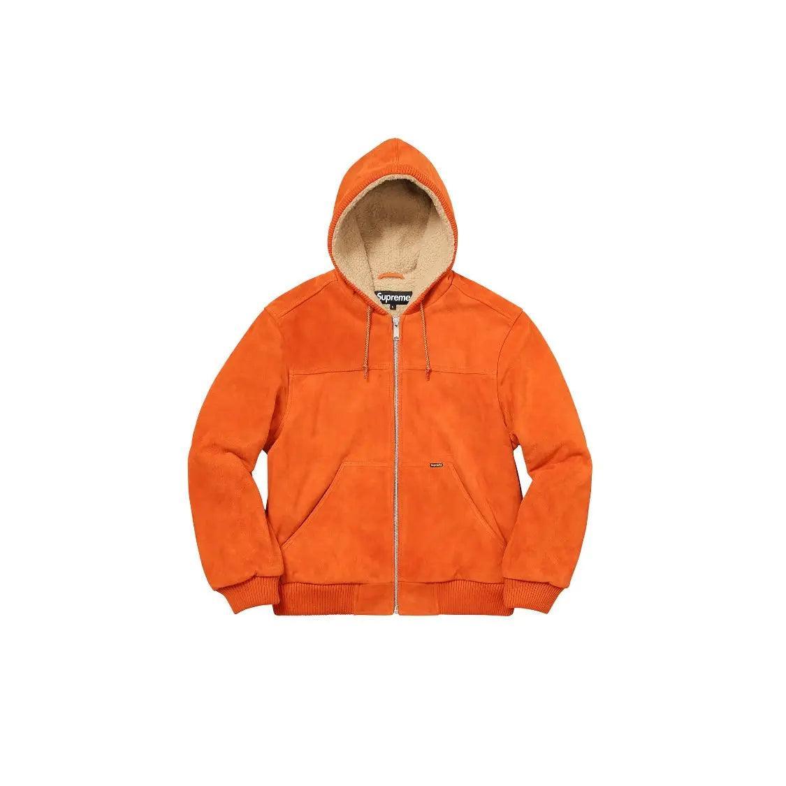 Veste Hooded Suede Work Jacket coloris orange - REIMÉ