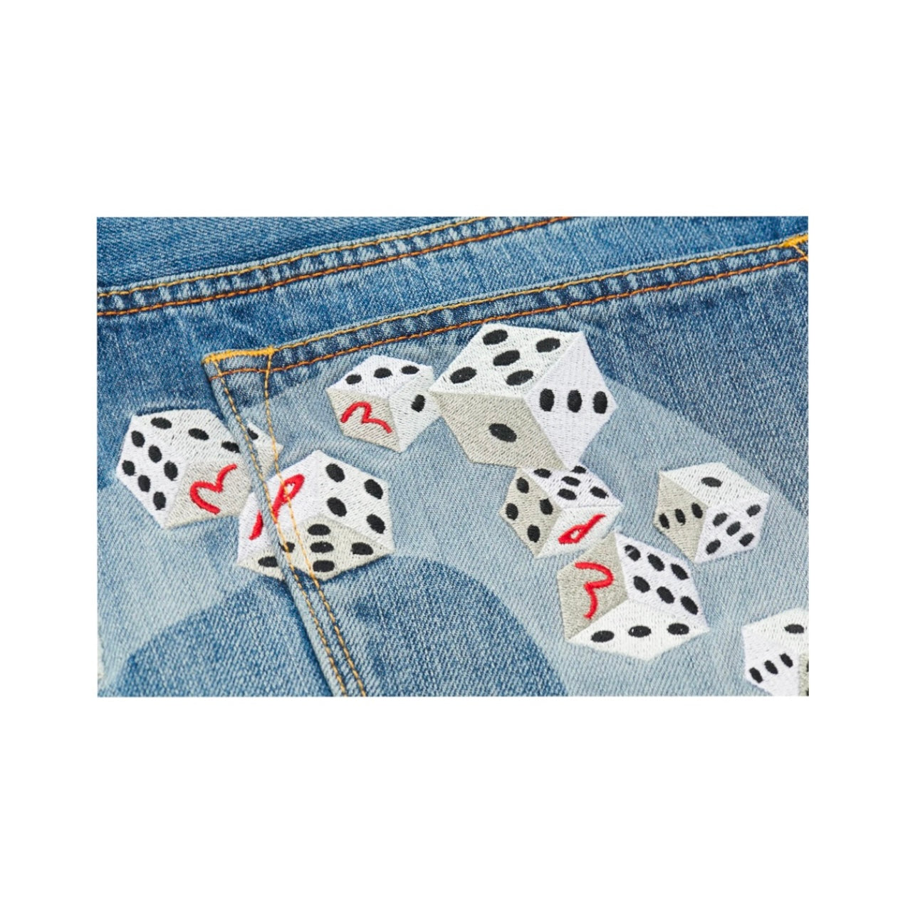 Jean Dice en Denim délavé Bleu - REIMÉ