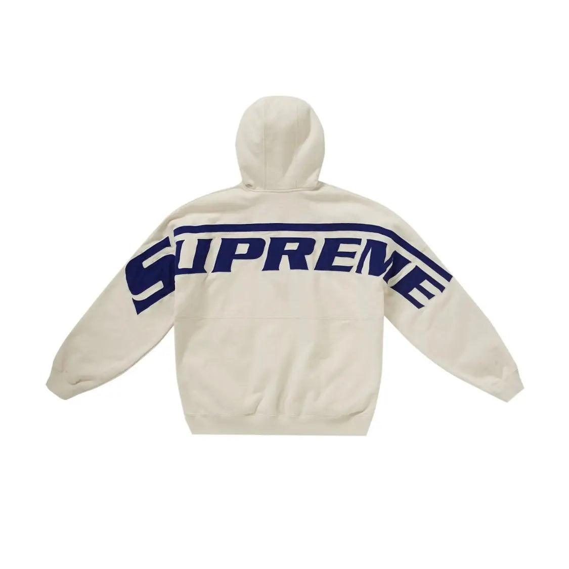 Sweat à Capuche Wrapped Half Zipé Hooded Sweatshirt coloris pierre - REIMÉ