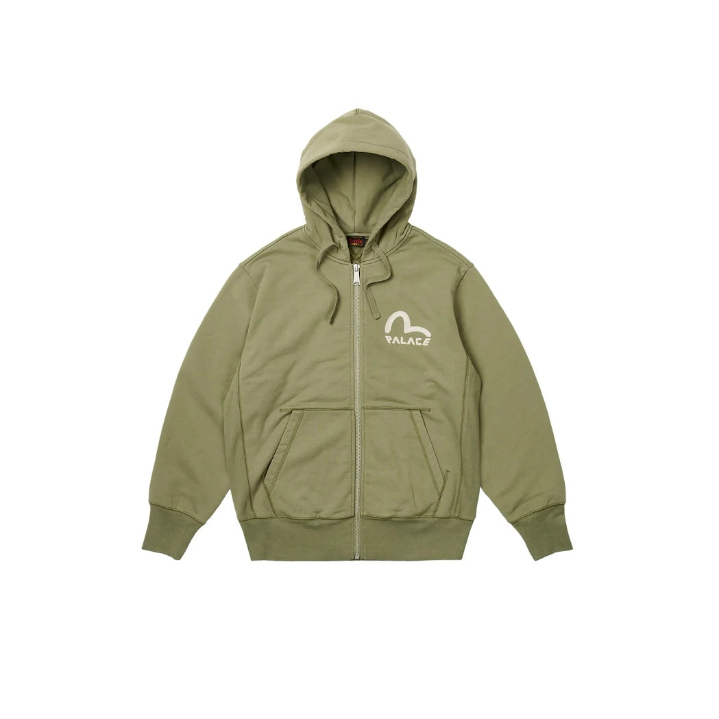 Veste à Capuche Zippée Dice x Japan coloris Olive