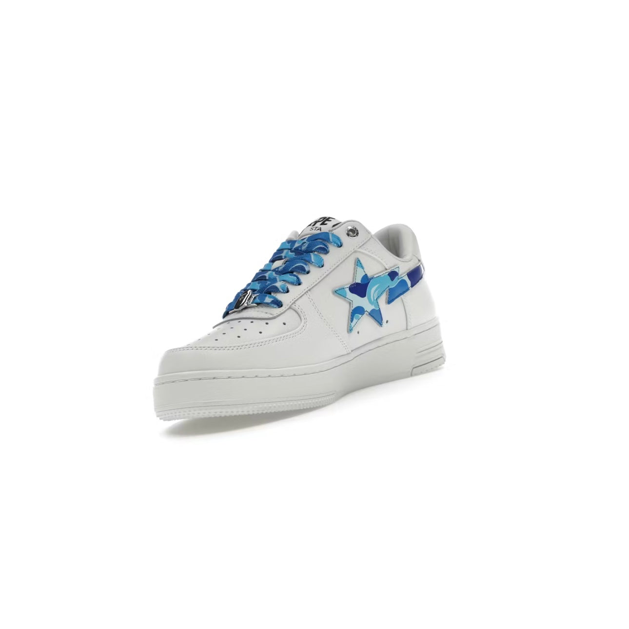 Sneakers Ape Sta Low Camouflage Blanc & Bleu ABC