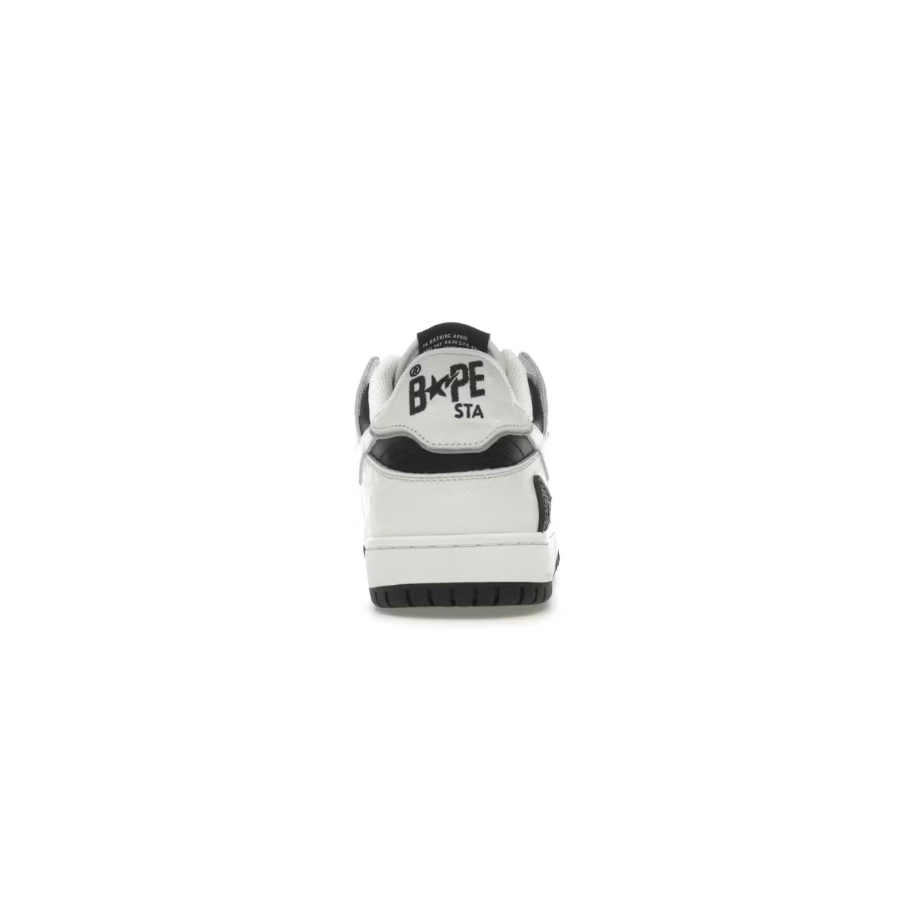 Sneakers Sta Panda cuir verni Noir Blanc