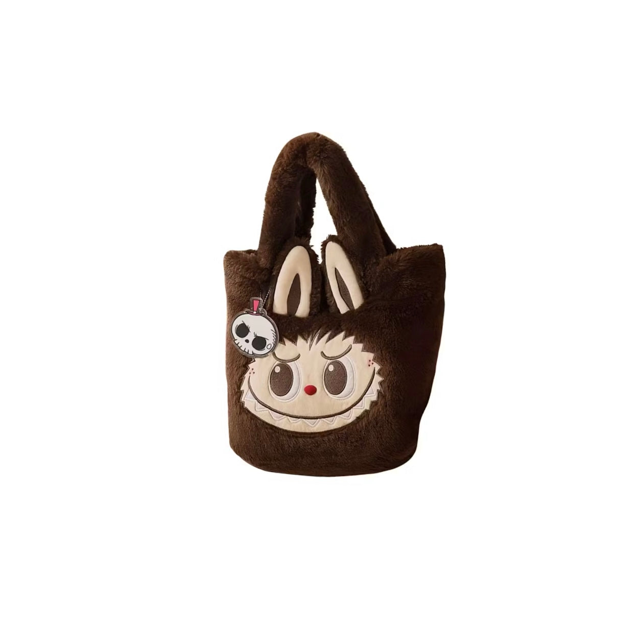 Totebag The Monsters Classic Réversible Plush coloris Marron