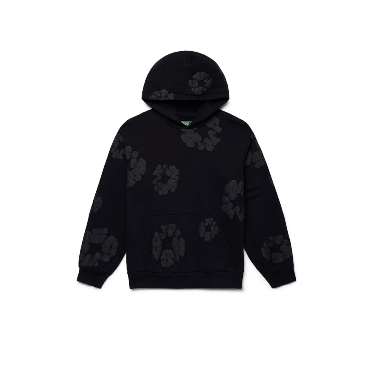 Sweat à Capuche Cotton Wreath Noir - REIMÉ