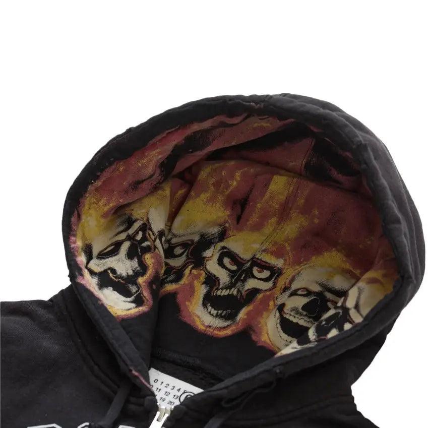Veste Zip Up MM6 Hooded Sweatshirt coloris noir - REIMÉ