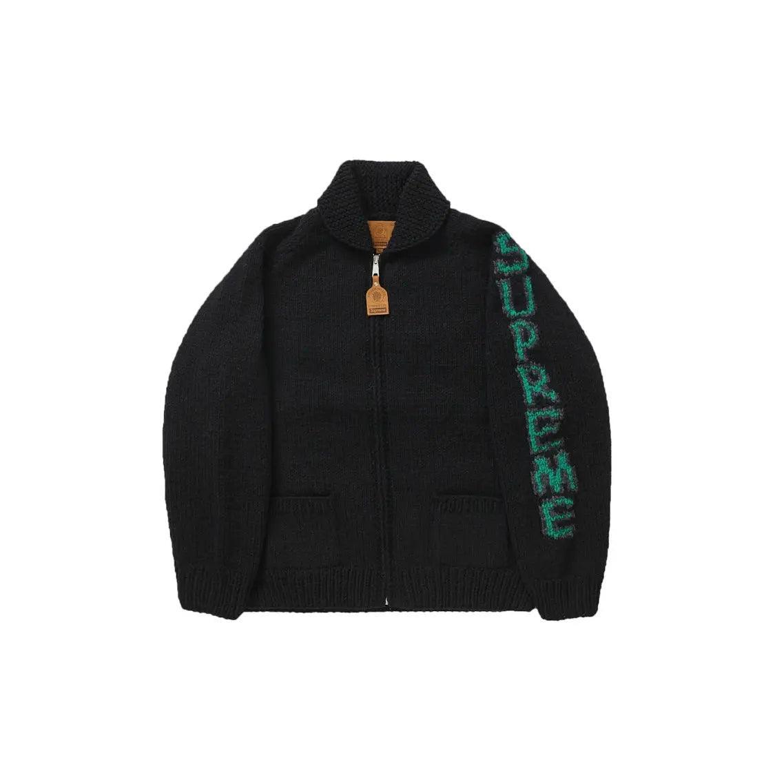 Pull zippé Camacho Cowichan Sweater noir (S) - REIMÉ