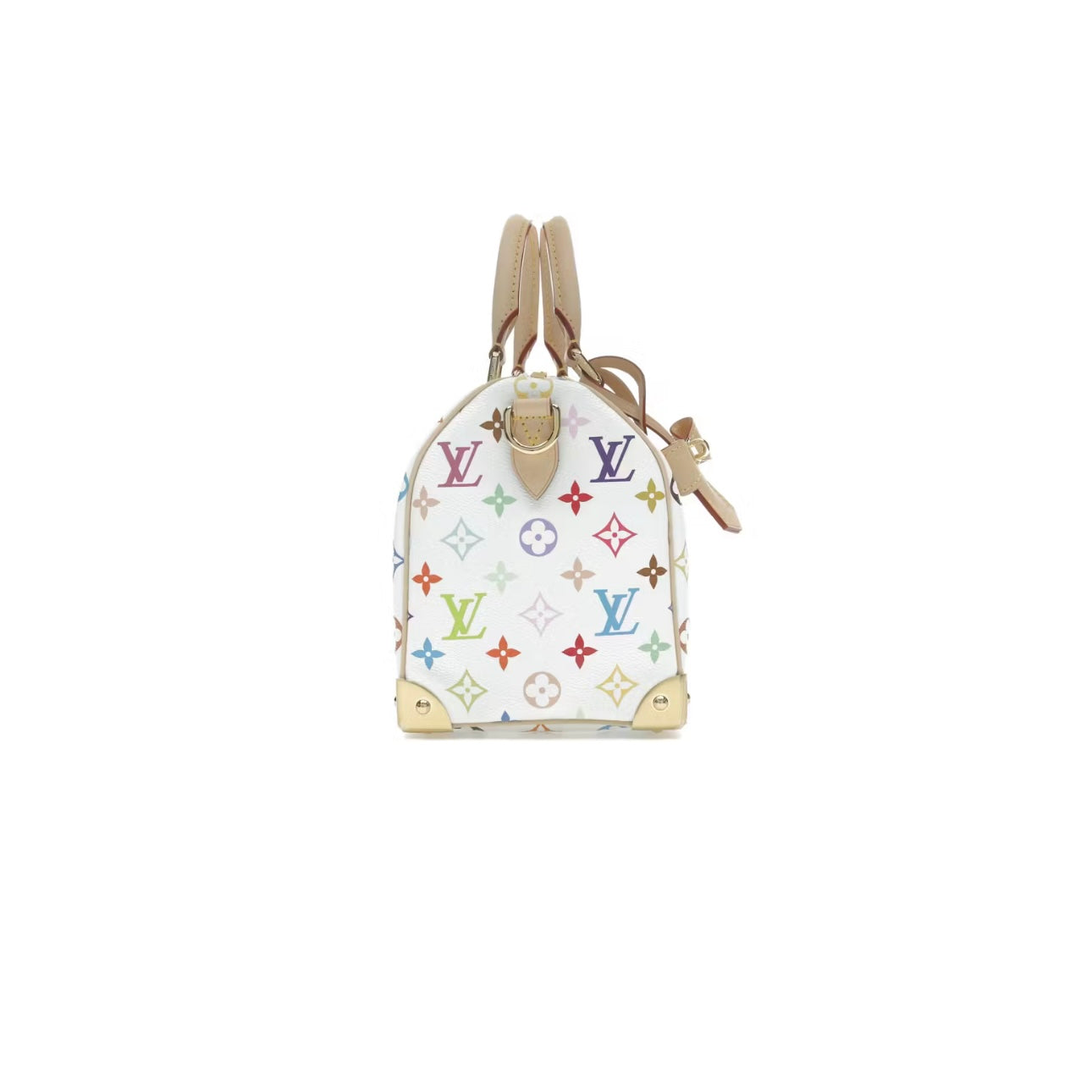 Sac Speedy Bandouilière 25 LV x Takashi Murakami Blanc multicolore