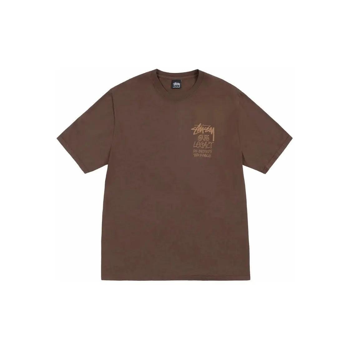 T-shirt Pigment Dyed marron foncé (S/M) - REIMÉ