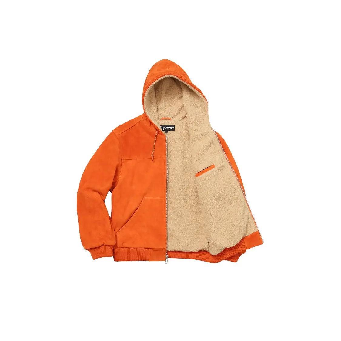 Veste Hooded Suede Work Jacket coloris orange - REIMÉ