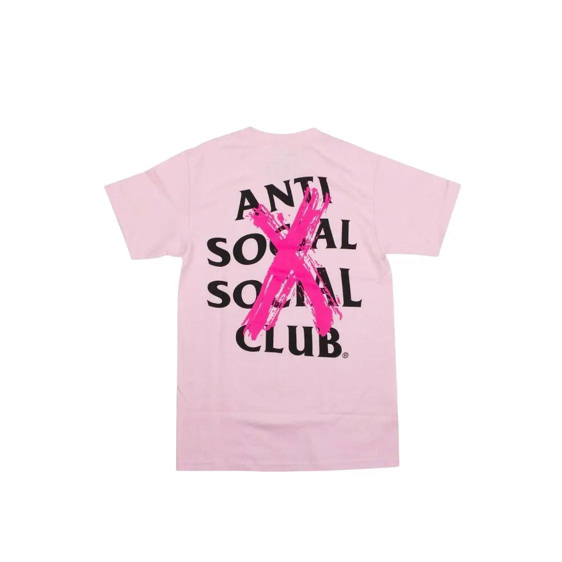 T-shirt Anti Social à logo barré coloris rose - REIMÉ