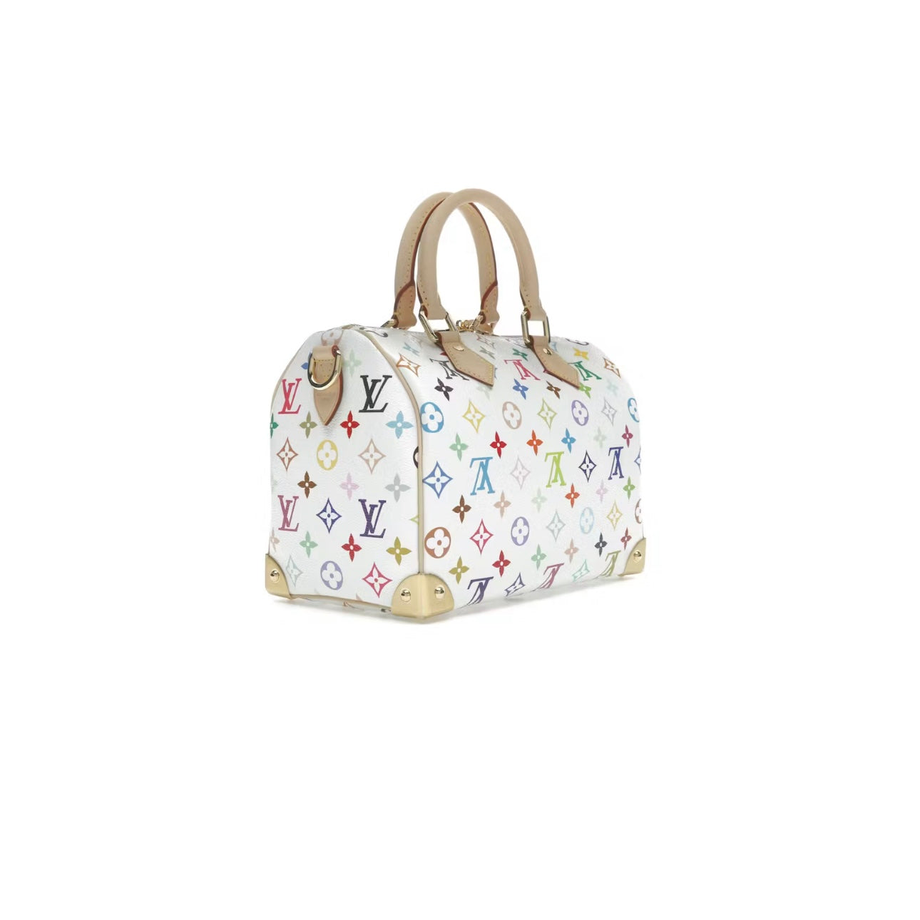 Sac Speedy Bandouilière 25 LV x Takashi Murakami Blanc multicolore