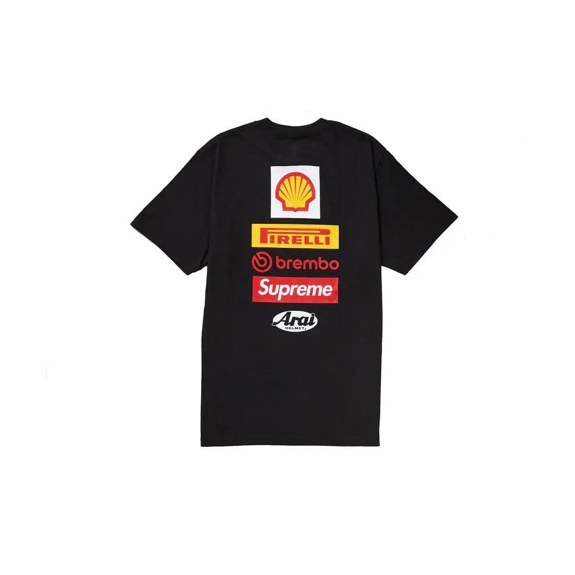 T-shirt de moto Ducati Logo coloris noir - REIMÉ