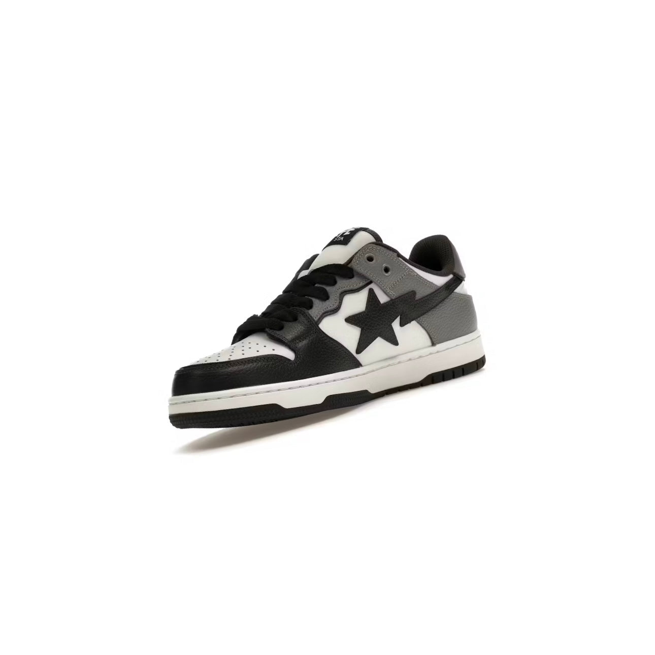 Sneakers Ape Sta Basses Sk8 en cuir coloris Noir et Gris
