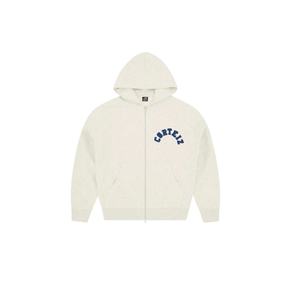 Veste Zippé Crtz Colly Arch Hoodie Chiné coloris Crème