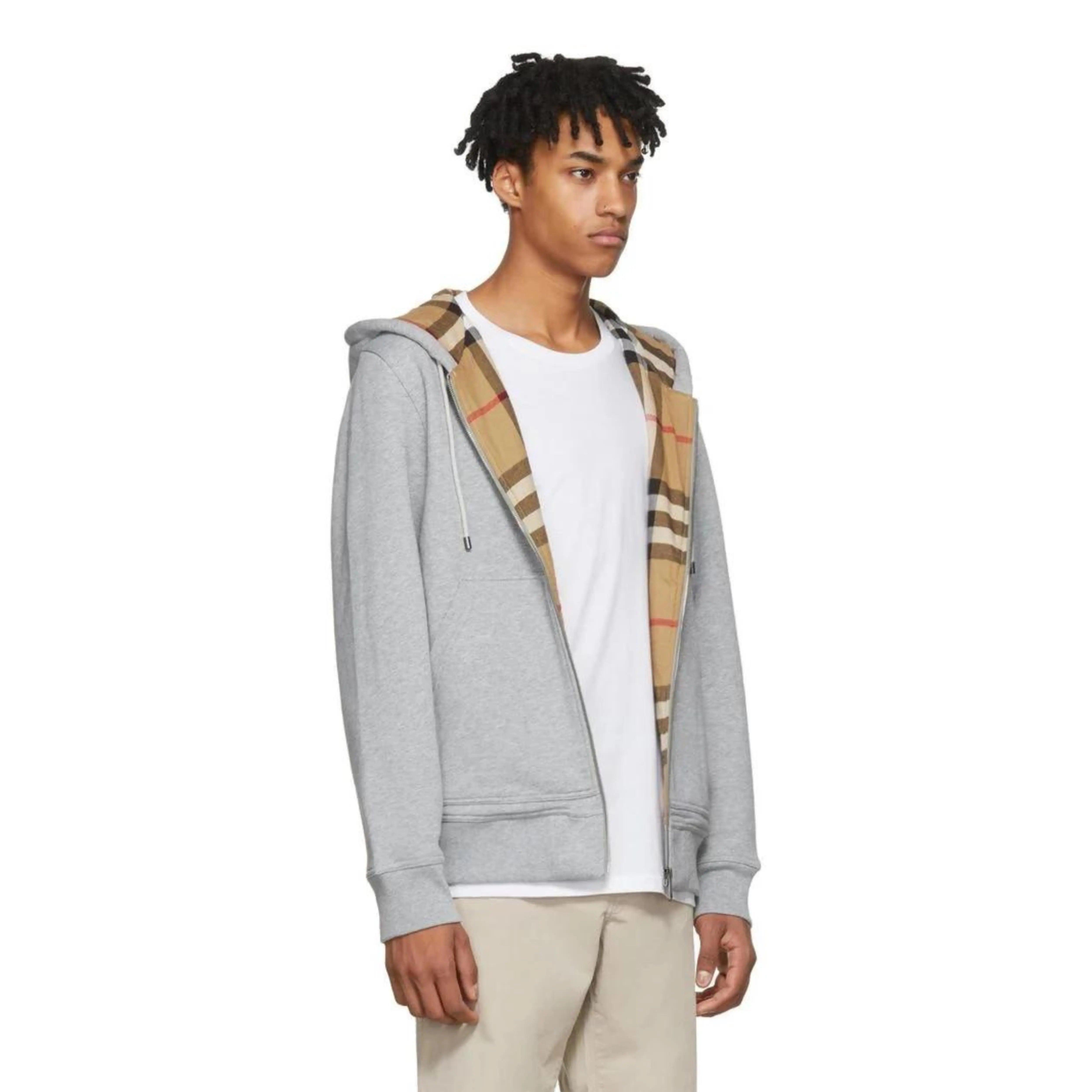 Sweat-shirt en coton Zippé coloris gris - REIMÉ