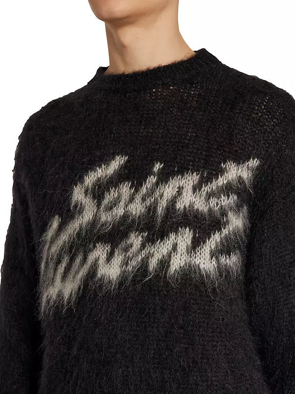 Pull YSL Mohair Sweater Noir - REIMÉ