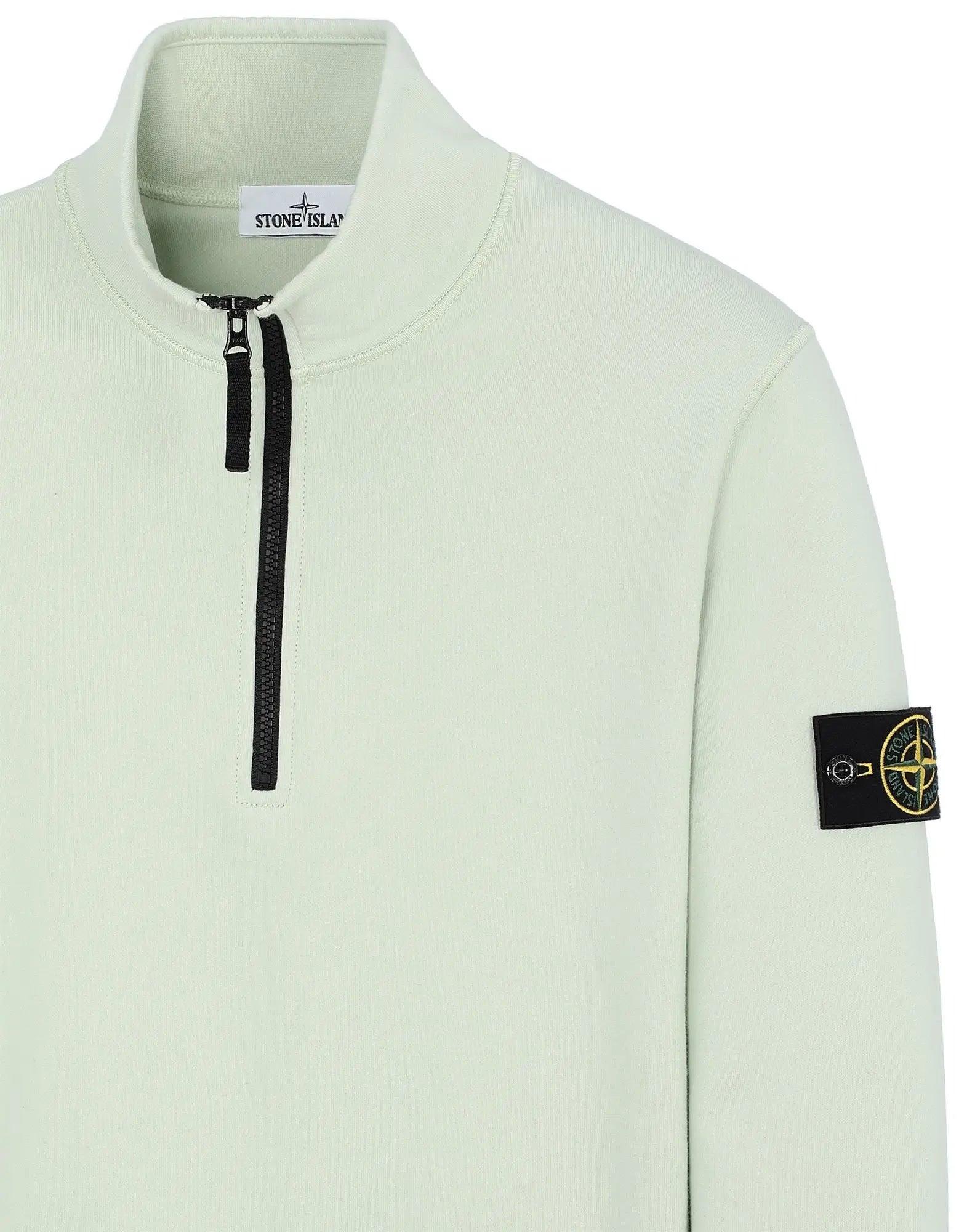 Sweat-shirt demi-zippé en coton 61951 coloris pastel - REIMÉ