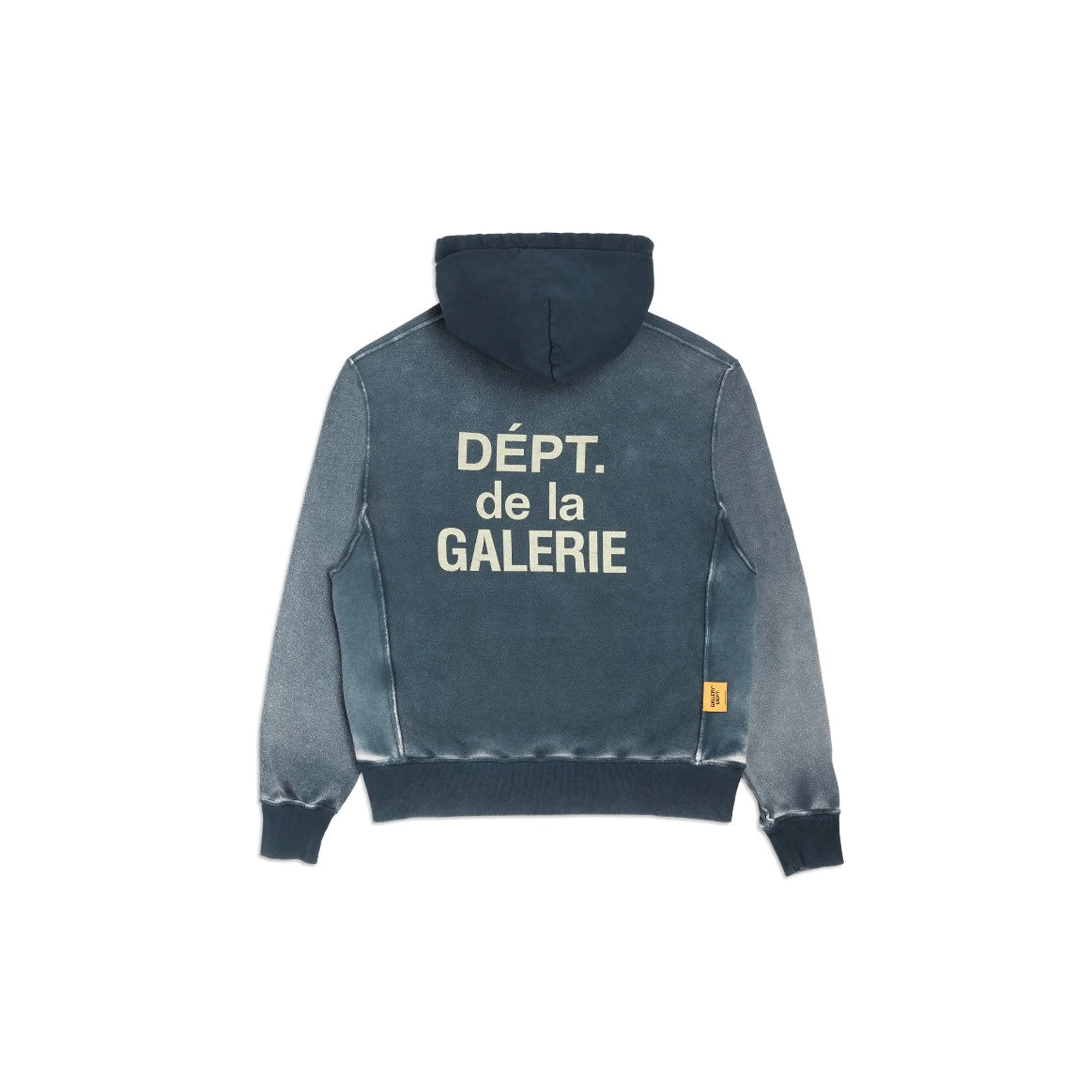 Sweat à Capuche zippé Gallery logo français réversible coloris bleu marine
