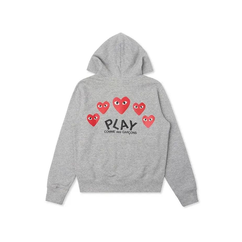 Veste Zip Up Play Red Multi Heart grise - REIMÉ
