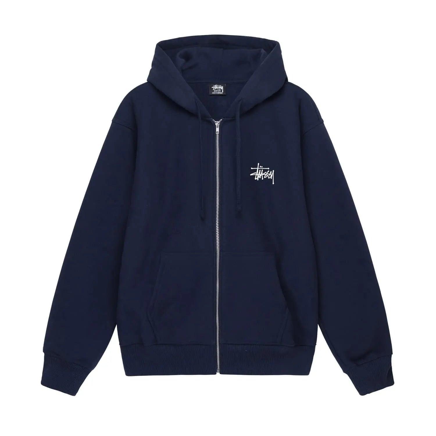 Hoodie Basique Zipé bleu marine - REIMÉ