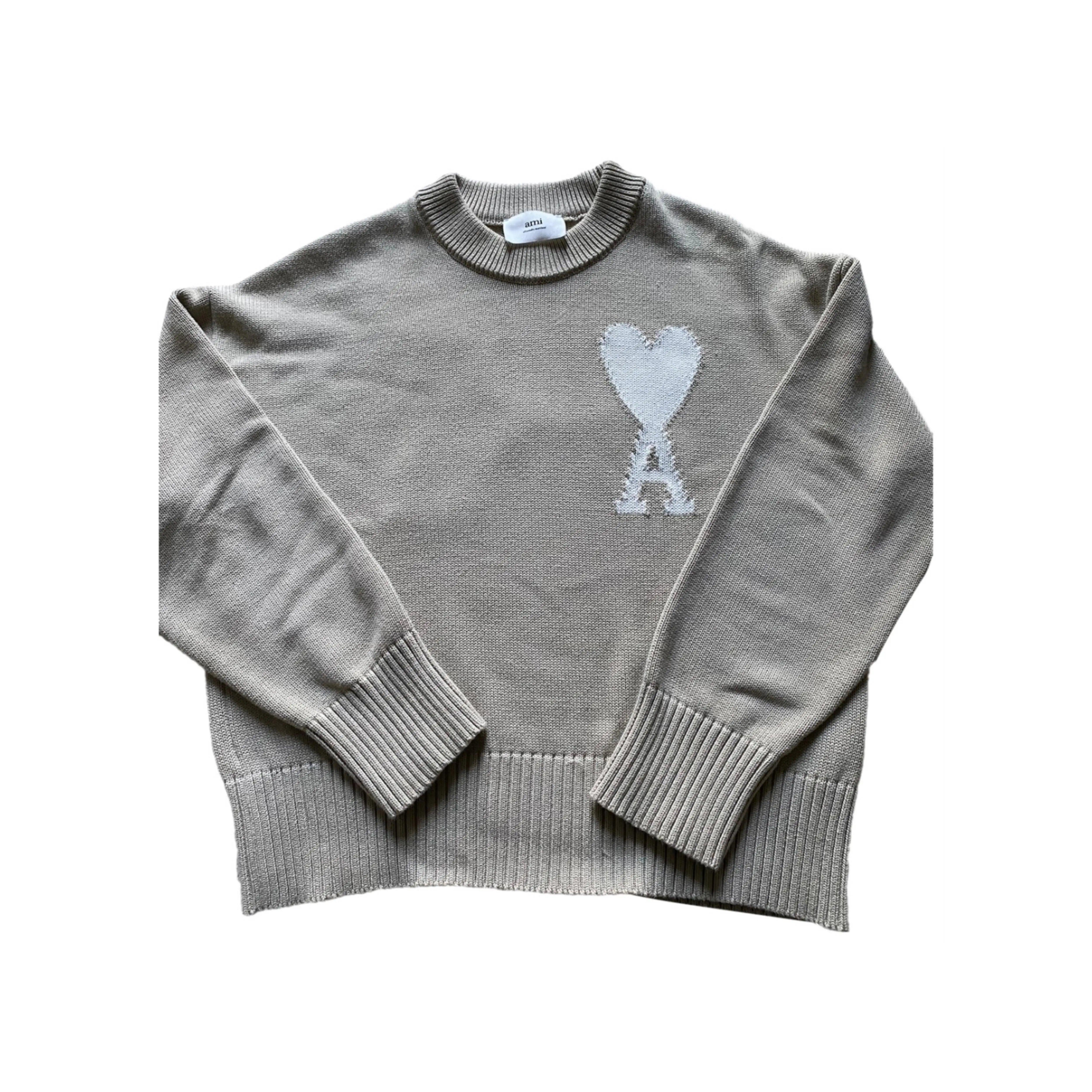 Pull Ami de coeur brodé coloris Beige - REIMÉ