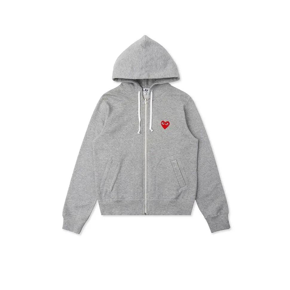 Veste Zip Up Play Red Multi Heart grise - REIMÉ