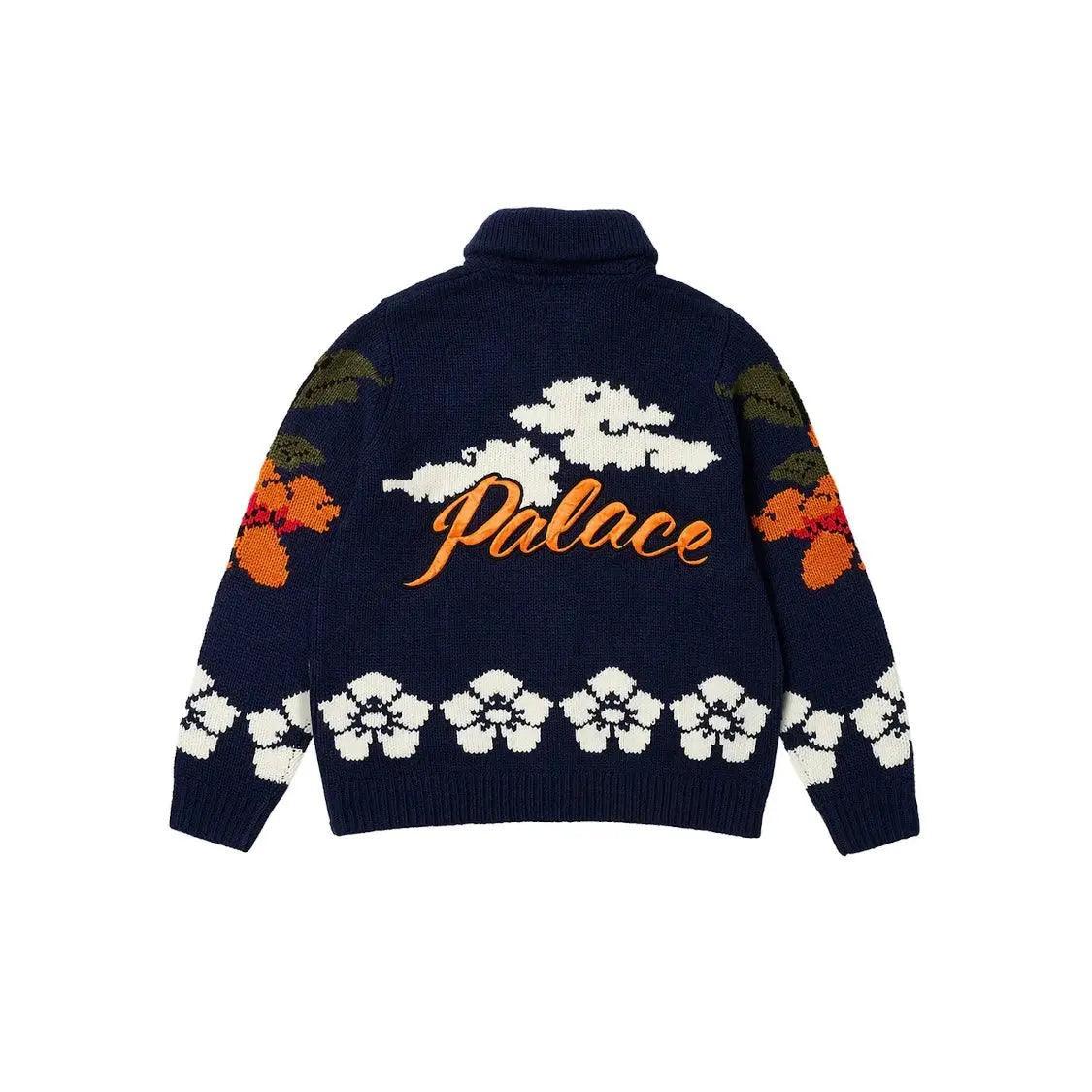 Sweat-shirt zippé Demon Knit bleu (M) - REIMÉ