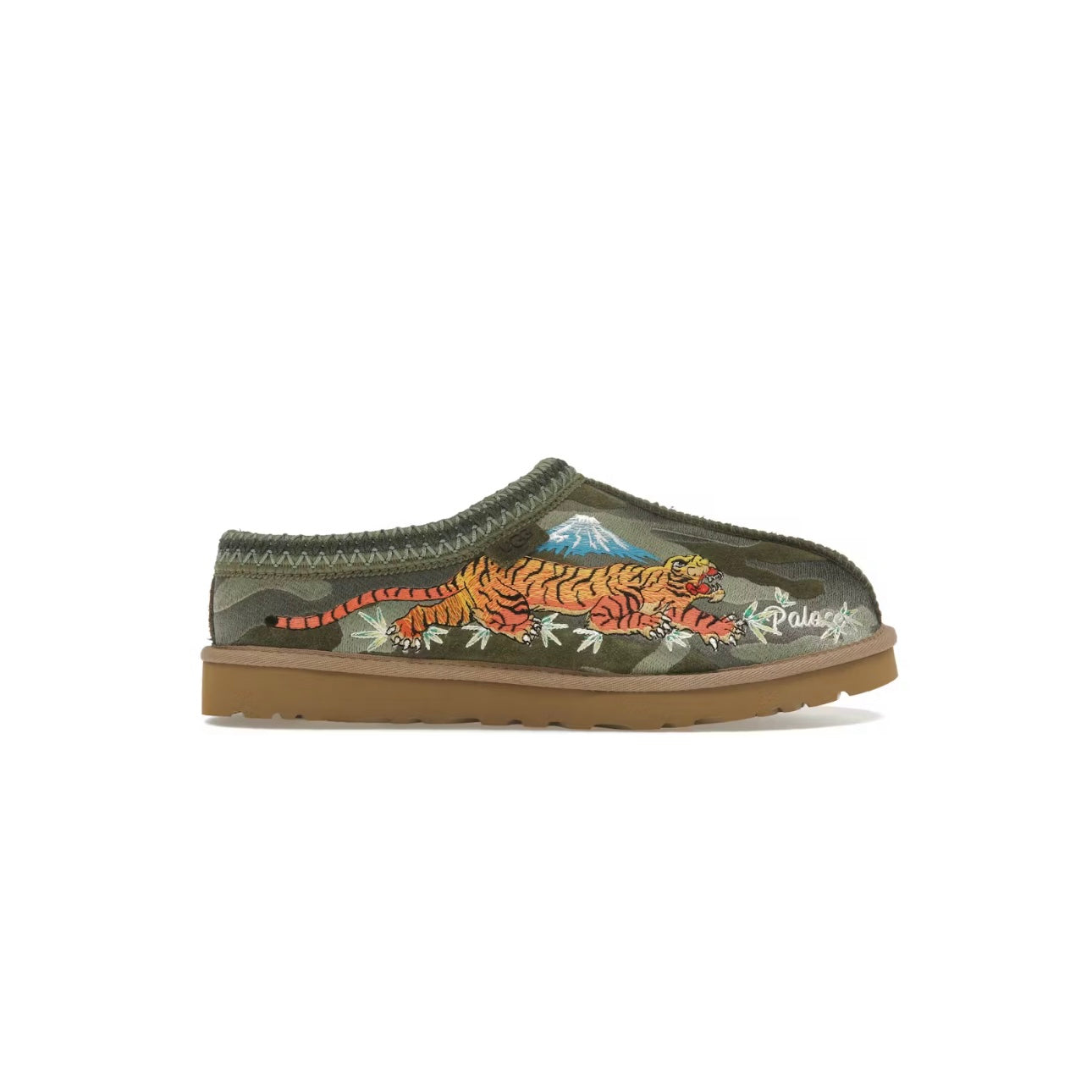 Pantoufle Tasman Burnt Olive à motifs Camouflage