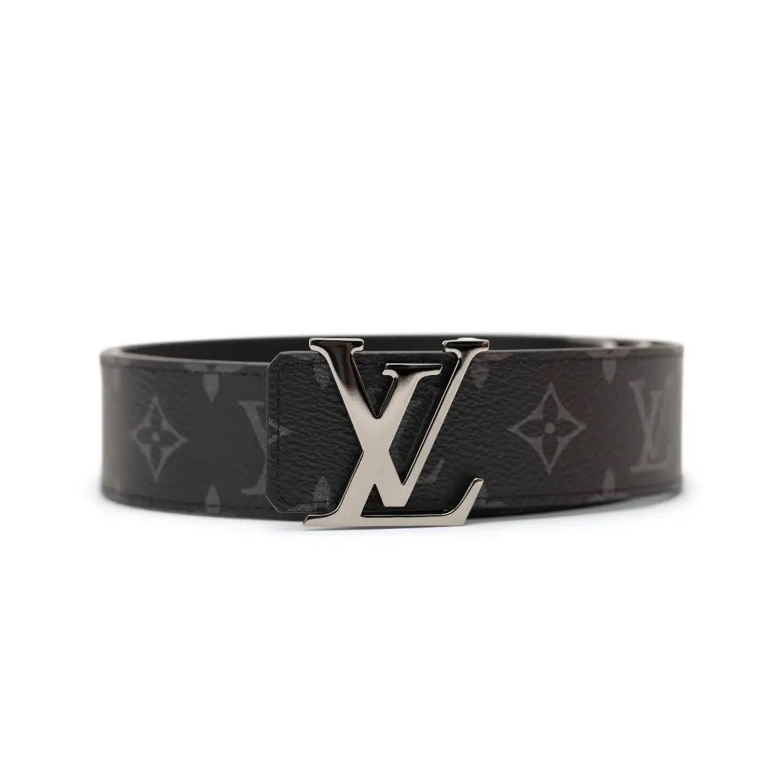 Ceinture initiales LV monogramme éclipse noir et gris - REIMÉ