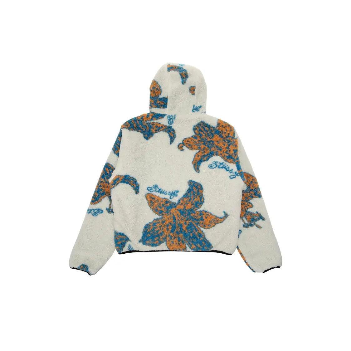 Veste fleuris Hooded Jacket coloris blanc cassé - REIMÉ
