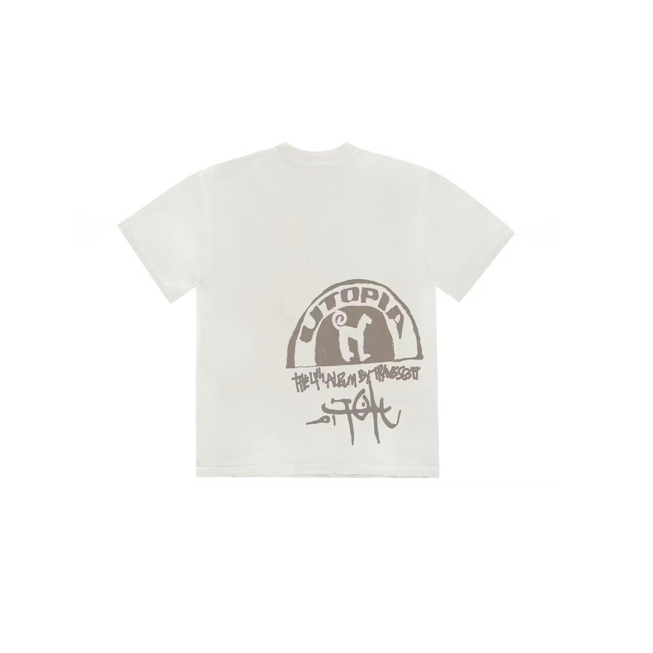 T-shirt Travis Scott Utopia C3 Blanc