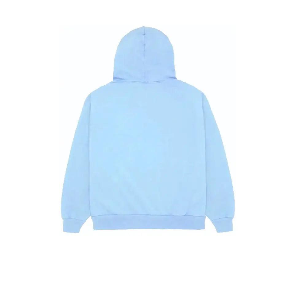 Sweat à Capuche Sp5der Hoodie Spider Web coloris Bleu Ciel - REIMÉ