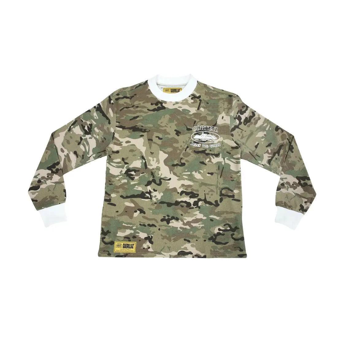 T-shirt Longsleeve Alcatraz Insignia Waffle coloris Dutty Camouflage - REIMÉ