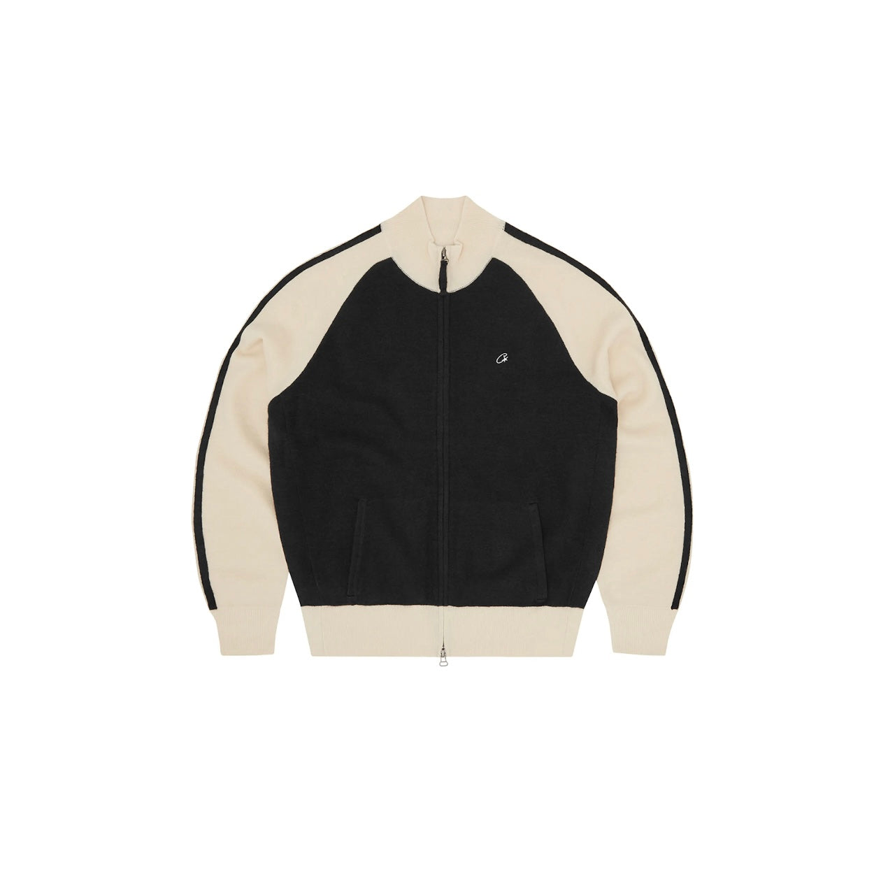 Veste Knit V2 CRTZ Zip Up coloris Noir & Crème