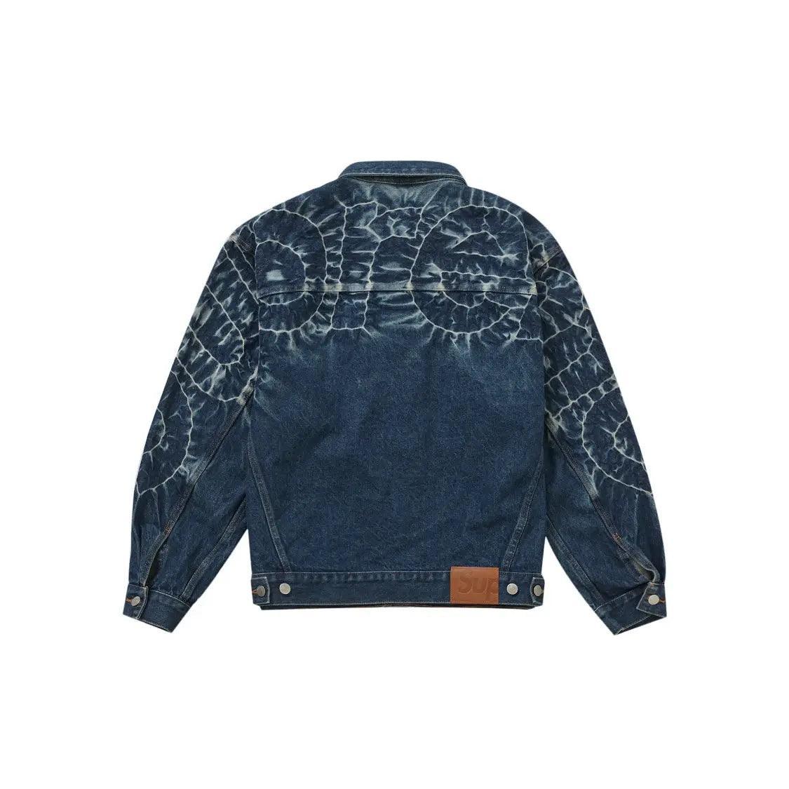 Veste Shibori Denim Trucker Jacket coloris indigo (S/M) - REIMÉ