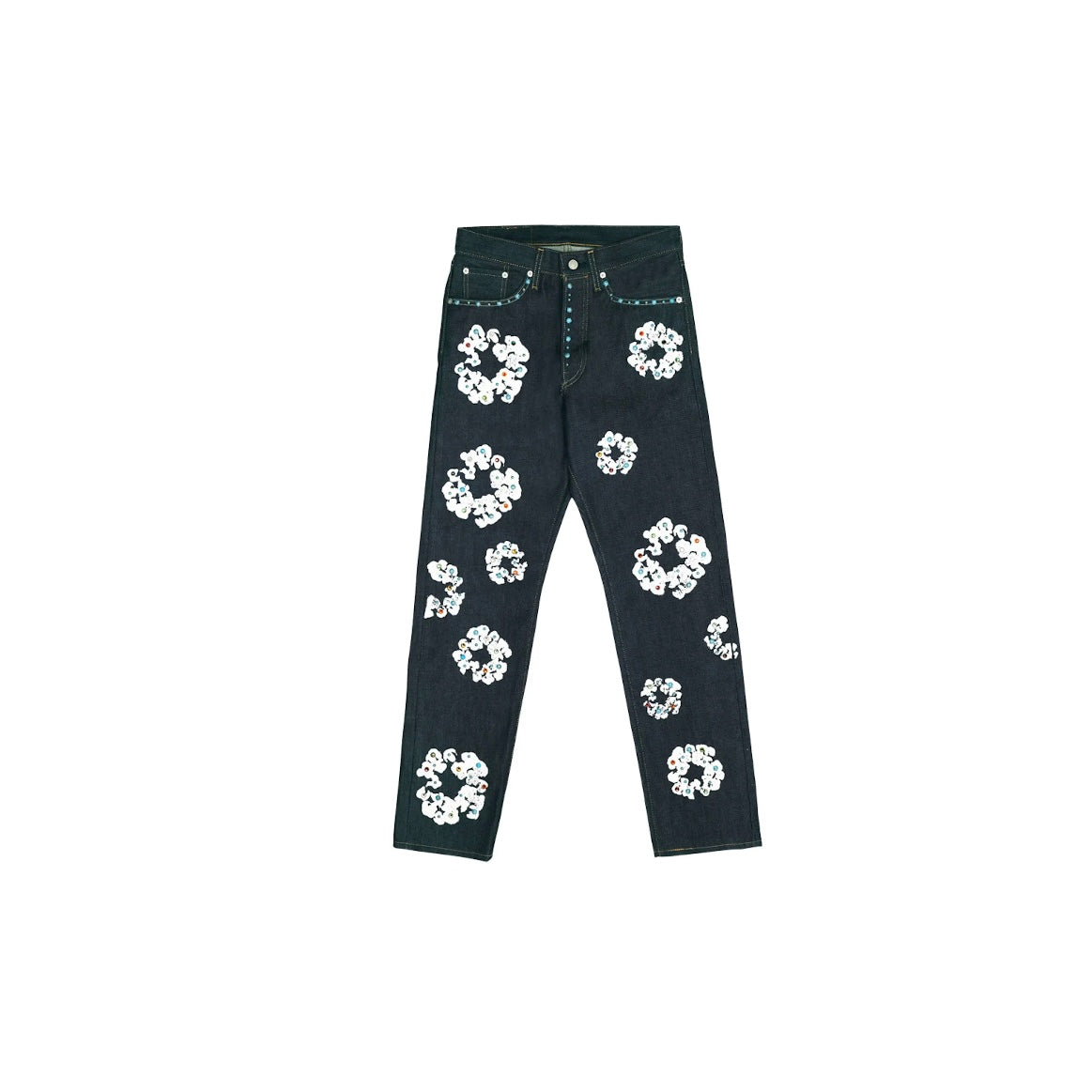 Jean 501 x Cotton Wreath en Denim coloris Bleu Brut - REIMÉ