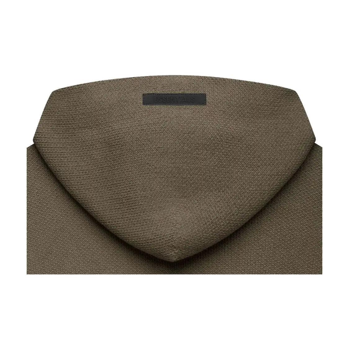 Sweat à capuche en maille brun moisson (S) - REIMÉ