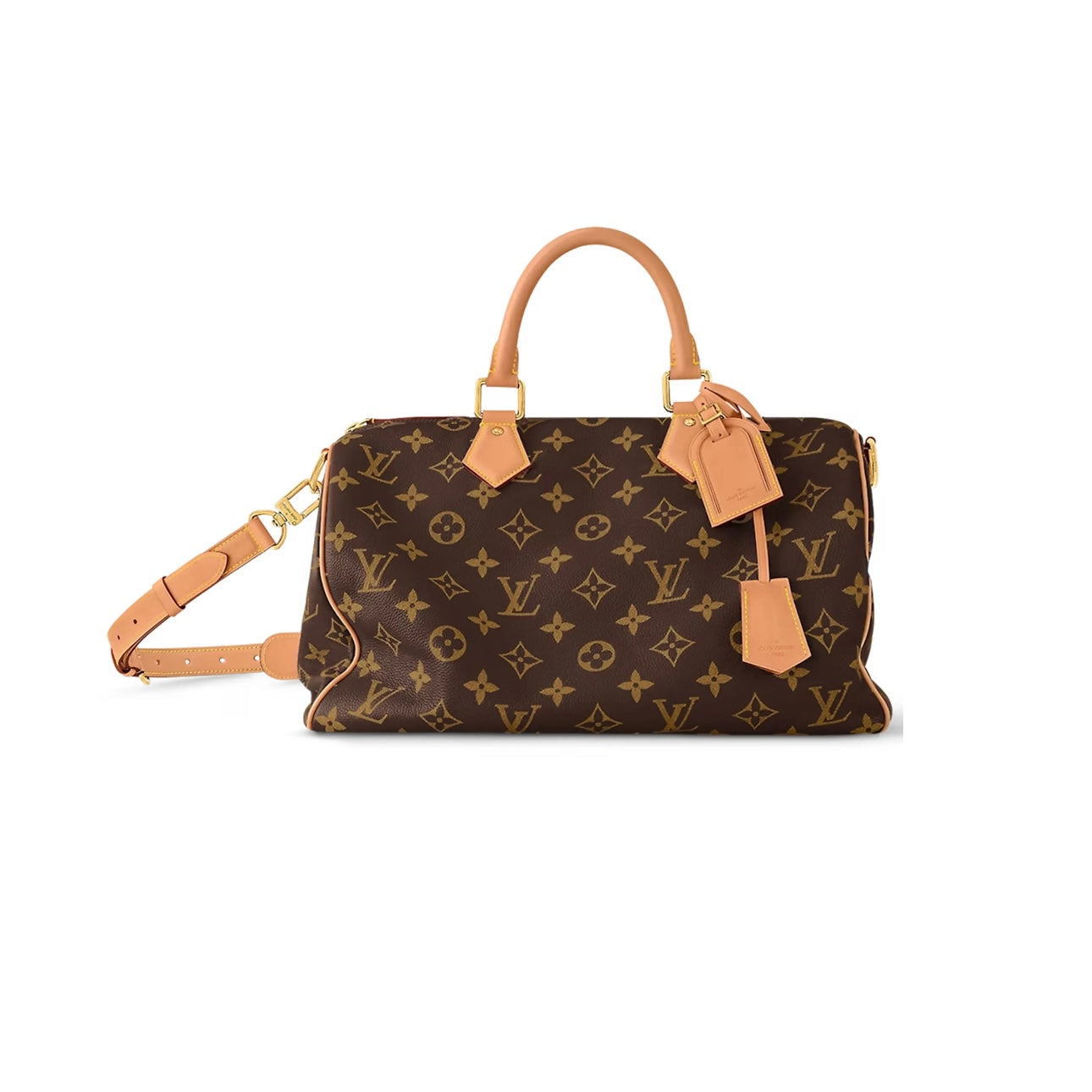 Sac à Bandouilère Speedy P9 40 Monogramme en Cuir Marron