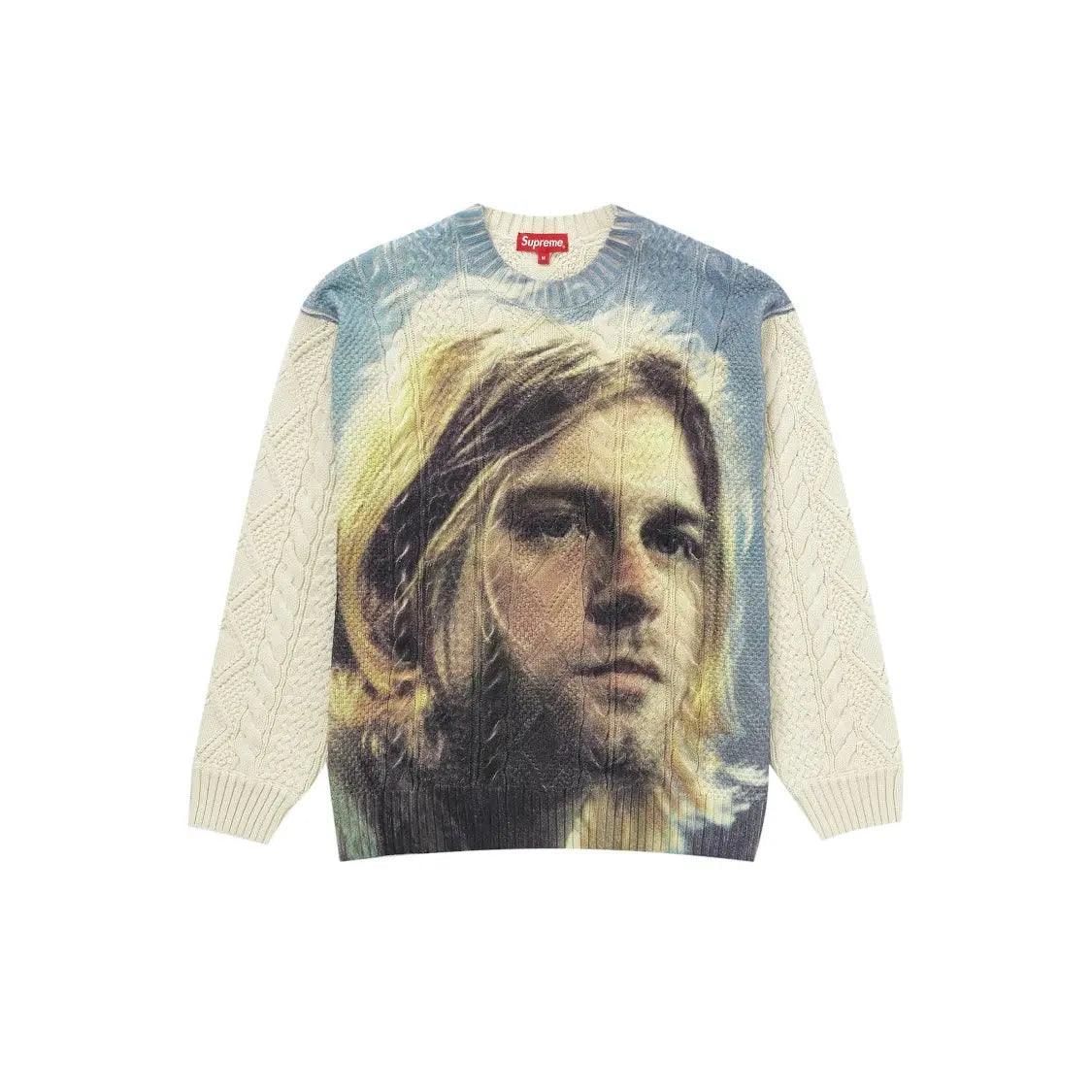 Pull en tricot Kurt Cobain Blanc - REIMÉ