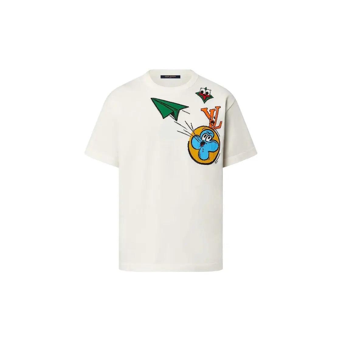 T-shirt Monogram Comics Inatarsia Short-Sleeved Crewneck - REIMÉ