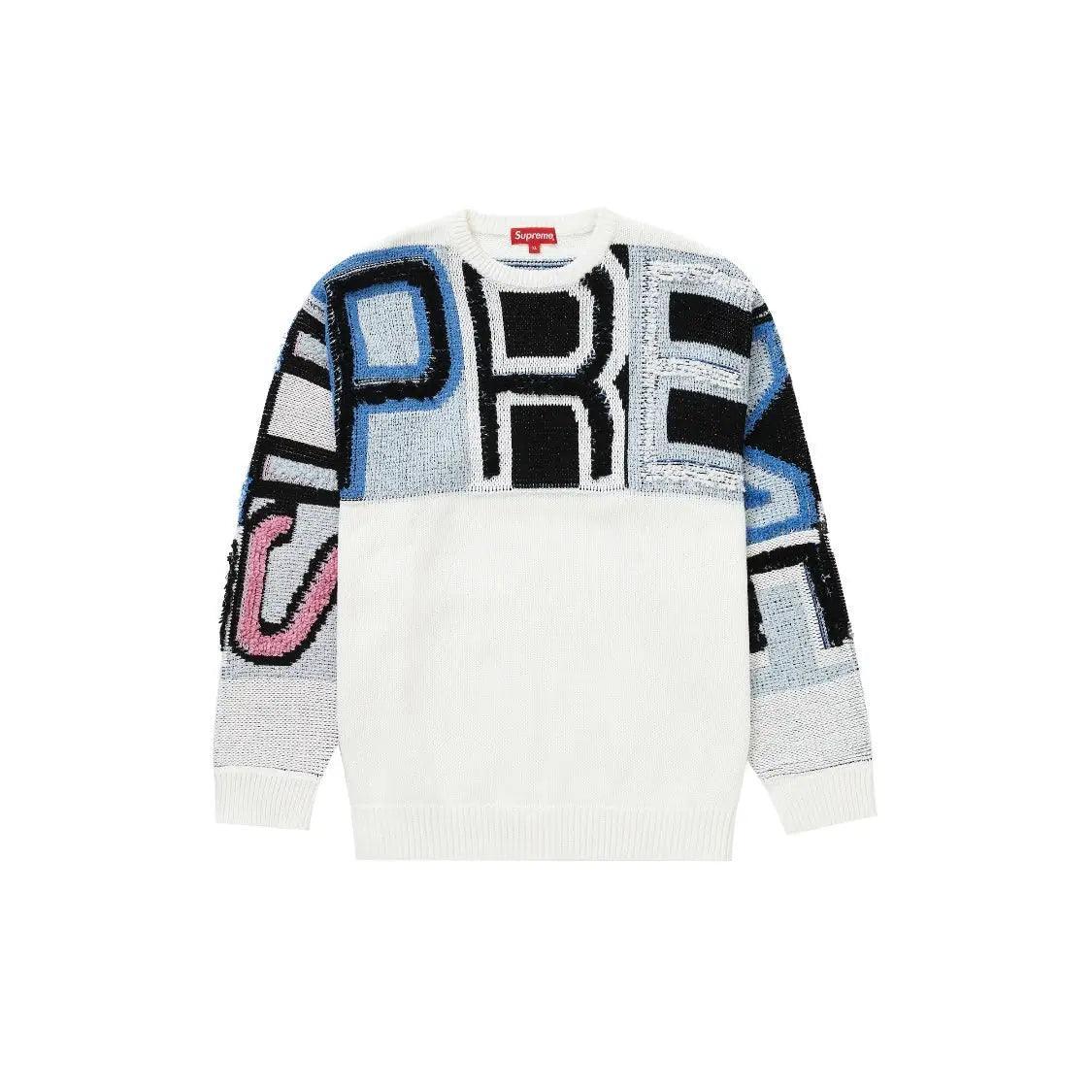 Pull Sweater Chenille Logo coloris blanc - REIMÉ