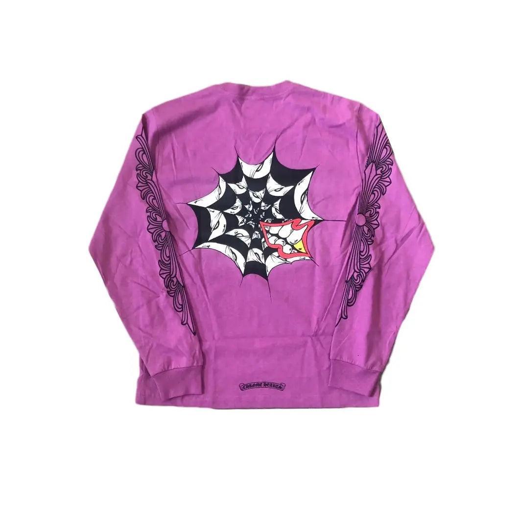Pull Longsleeve CH Matty Boy Araignée Web L/S coloris violet - REIMÉ