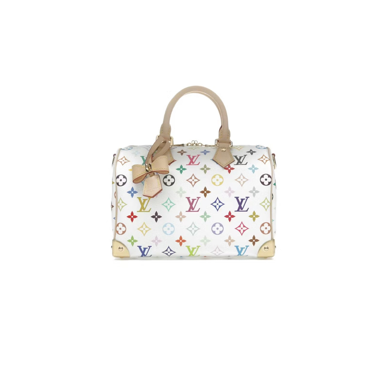 Sac Speedy Bandouilière 25 LV x Takashi Murakami Blanc multicolore