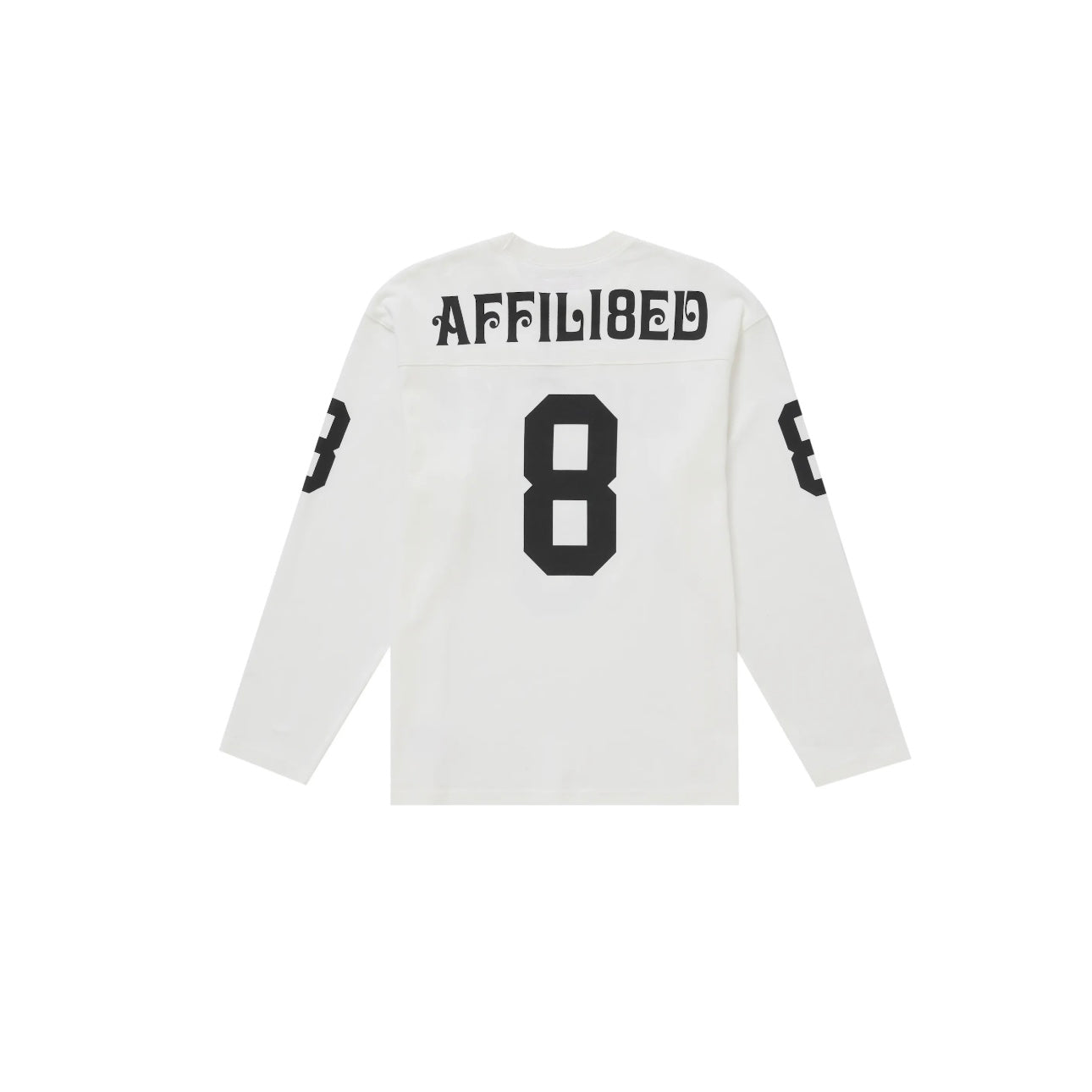 Maillot de Football à manches longues Affiliated 8 Tee coloris Blanc