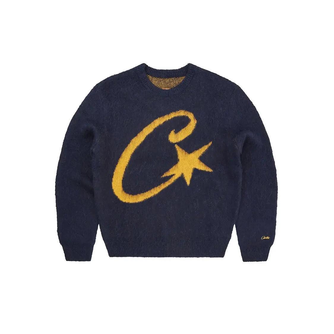Pull C-Star Mohair Knit Sweater Marine - REIMÉ