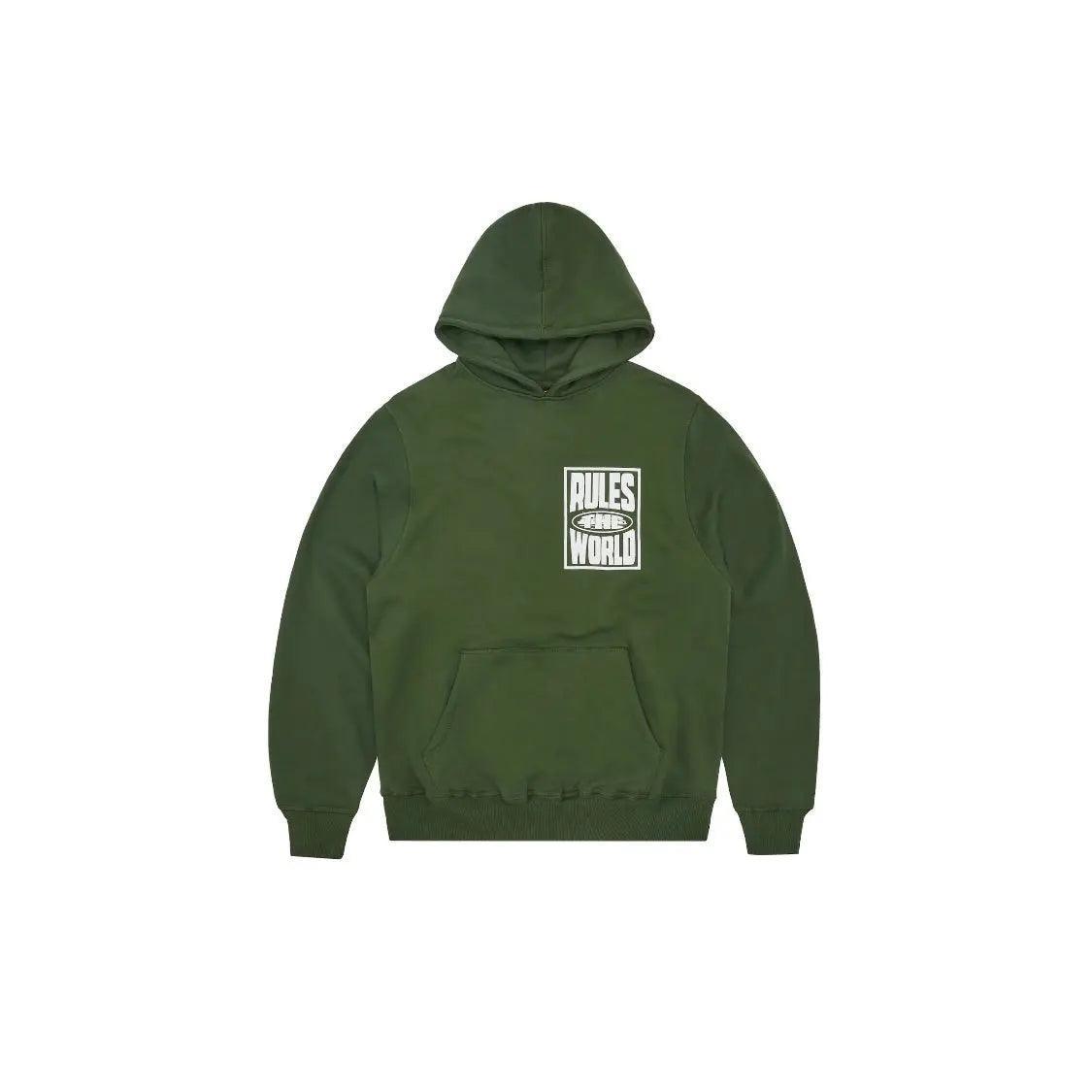 Sweat à Capuche Rules The World coloris vert forêt - REIMÉ