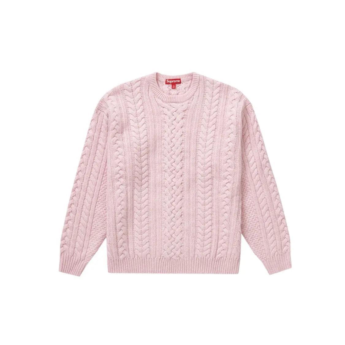 Pull Appliqué Câble Knit sweater Rose - REIMÉ