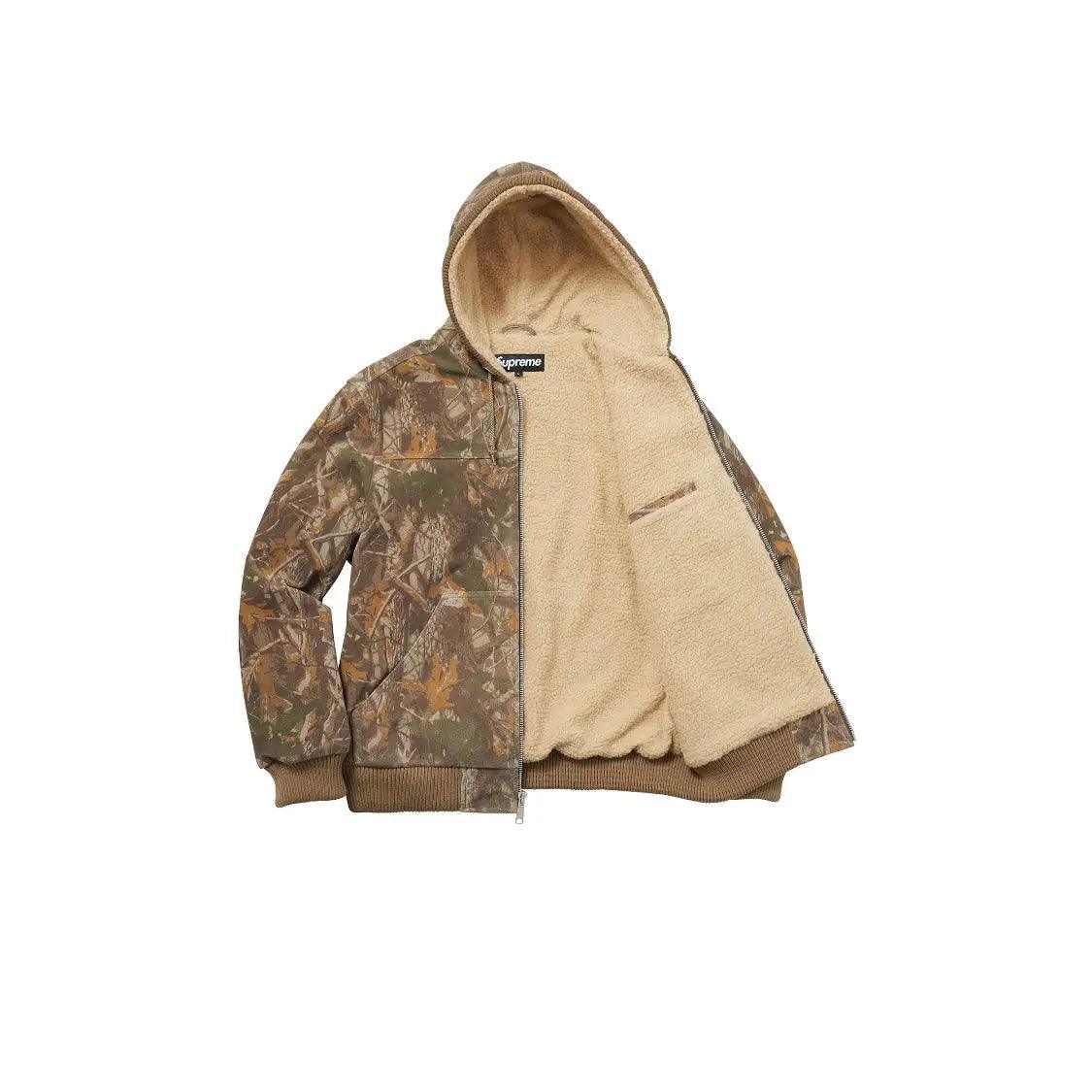 Veste Zipé Hooded Suede Work Jacket coloris arbre Camo - REIMÉ