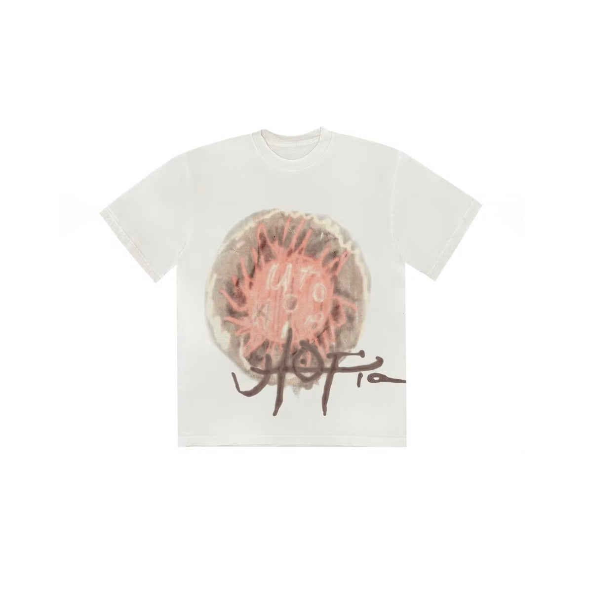 T-shirt Travis Scott Utopia C3 Blanc